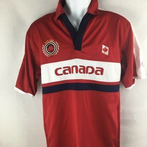 Canada S Soccer Jersey Polo-Style Collar Flag